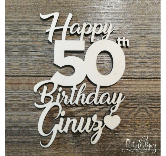 Scritta _ Happy Birthday 50